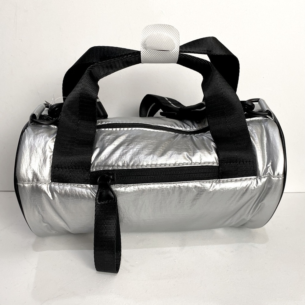 Brand New Silver Bag with Long wide Strap